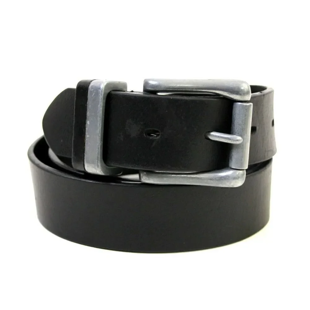 SADDLE BLACK GENUINE LEATHER 1 3/8